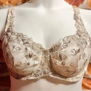Soma sensuous lace nude unlined bra Sz 38D